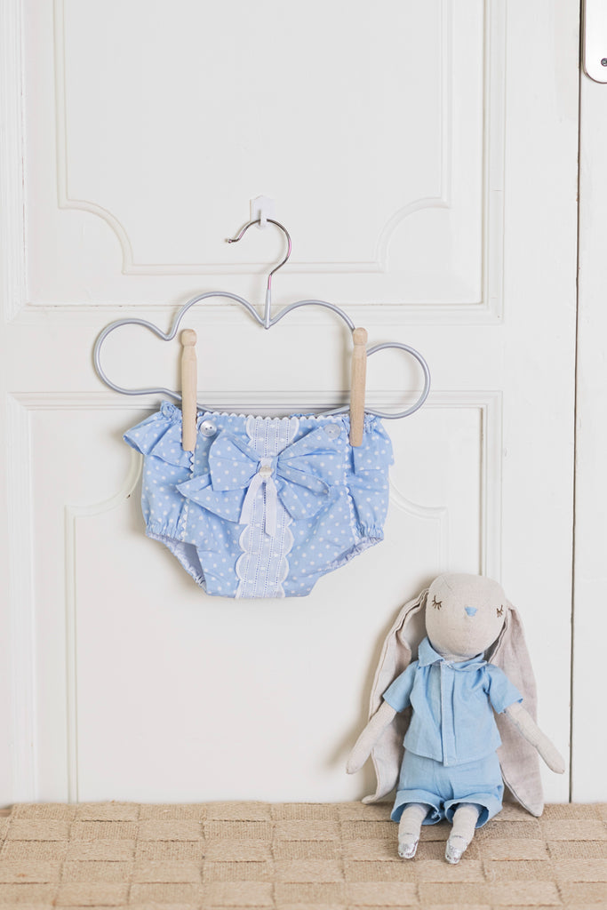 Dolce Petit Blue & White Polka Dot Jam Pants