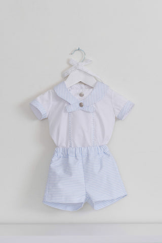 Dolce Petit Baby Boys Blue & White Sailor Set