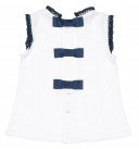 Dolce Petit Blue & White Polka Dot Skirt Set 2256/23