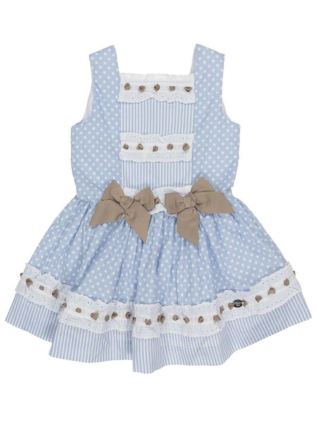 Dolce Petit Blue Polka Dot Sleeveless dress