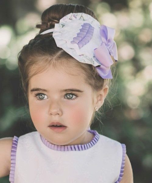 Dolce Petit Purple Floral Matching Headband 2249-D