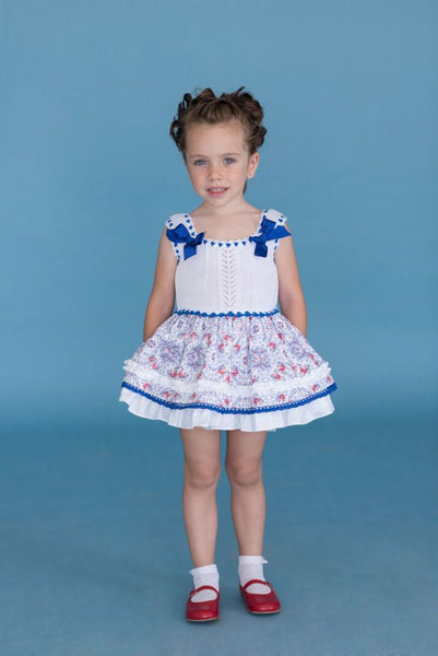 Dolce Petit Royal Blue & White Knit Dress – Dulce Bebe Boutique