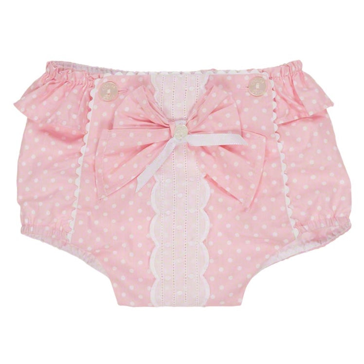 Dolce Petit Pink & White Polka Dot Jam Pants