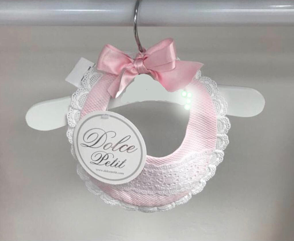 Dolce Petit Pink Pique Bib