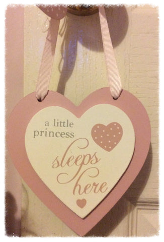 A little princess sleeps here plaque