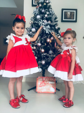 Christmas Red & White Dress