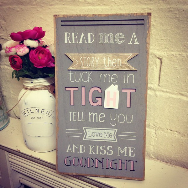 Read me a story Wooden Plaque