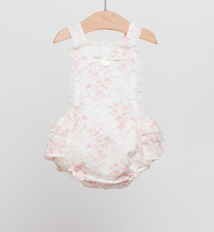 Fina Ejerique Vintage Pink Floral Romper