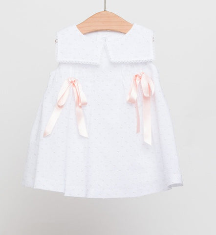 Fina Ejerique Plumetti Dress with Pink Ribbon