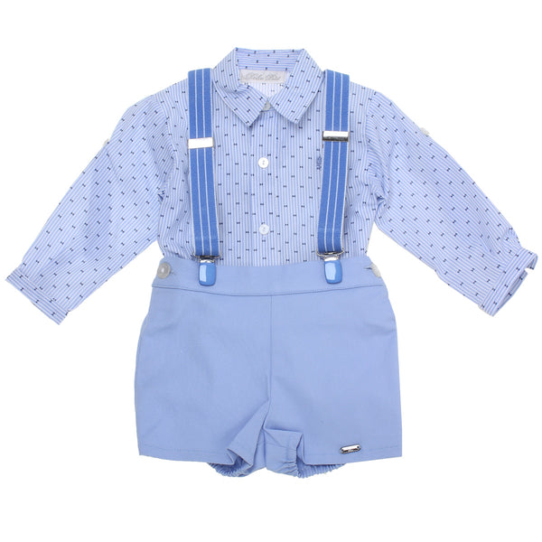 SS18 Dolce Petit Baby Boys Blue Braces Set 2129/23