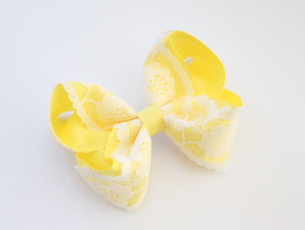 Daffodil Vintage Lace Bow