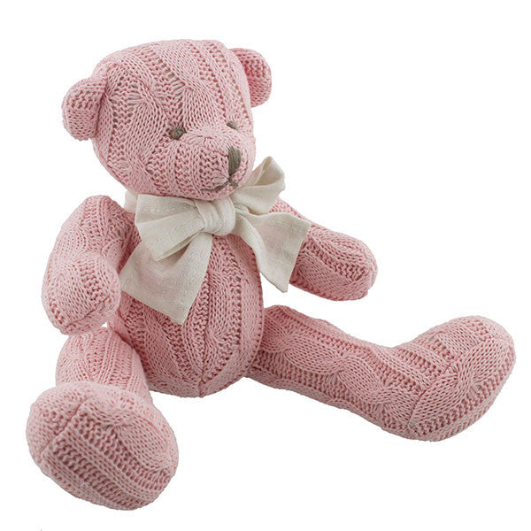 Pink Cable knit Teddy
