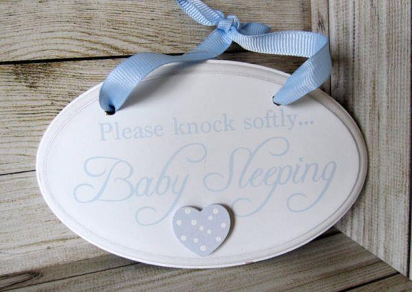 Knock Softly Oval Plaque