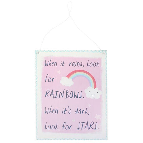When it Rains Metal Sign