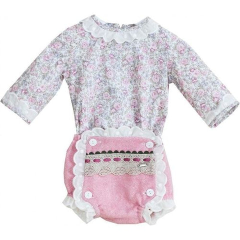 Dolce Petit Floral Blouse with matching Jam Pants