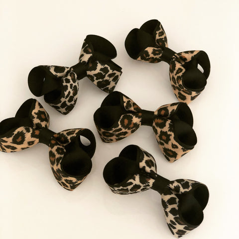 Leopard Print Bow