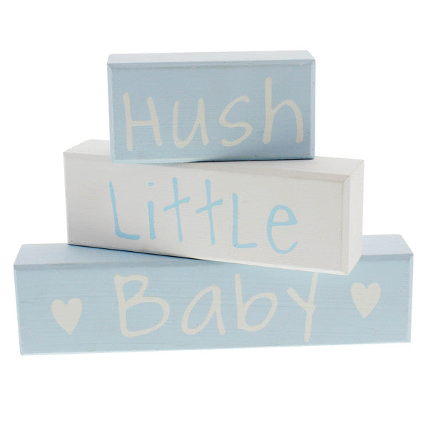 Hush Little Baby Blue Stacking Blocks