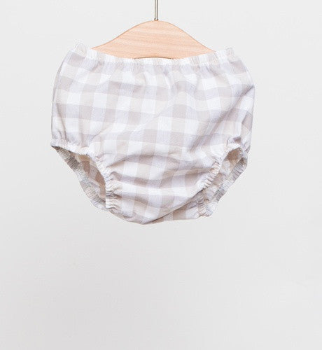 Fina Ejerique Beige and Grey Check Dress with matching Bloomers