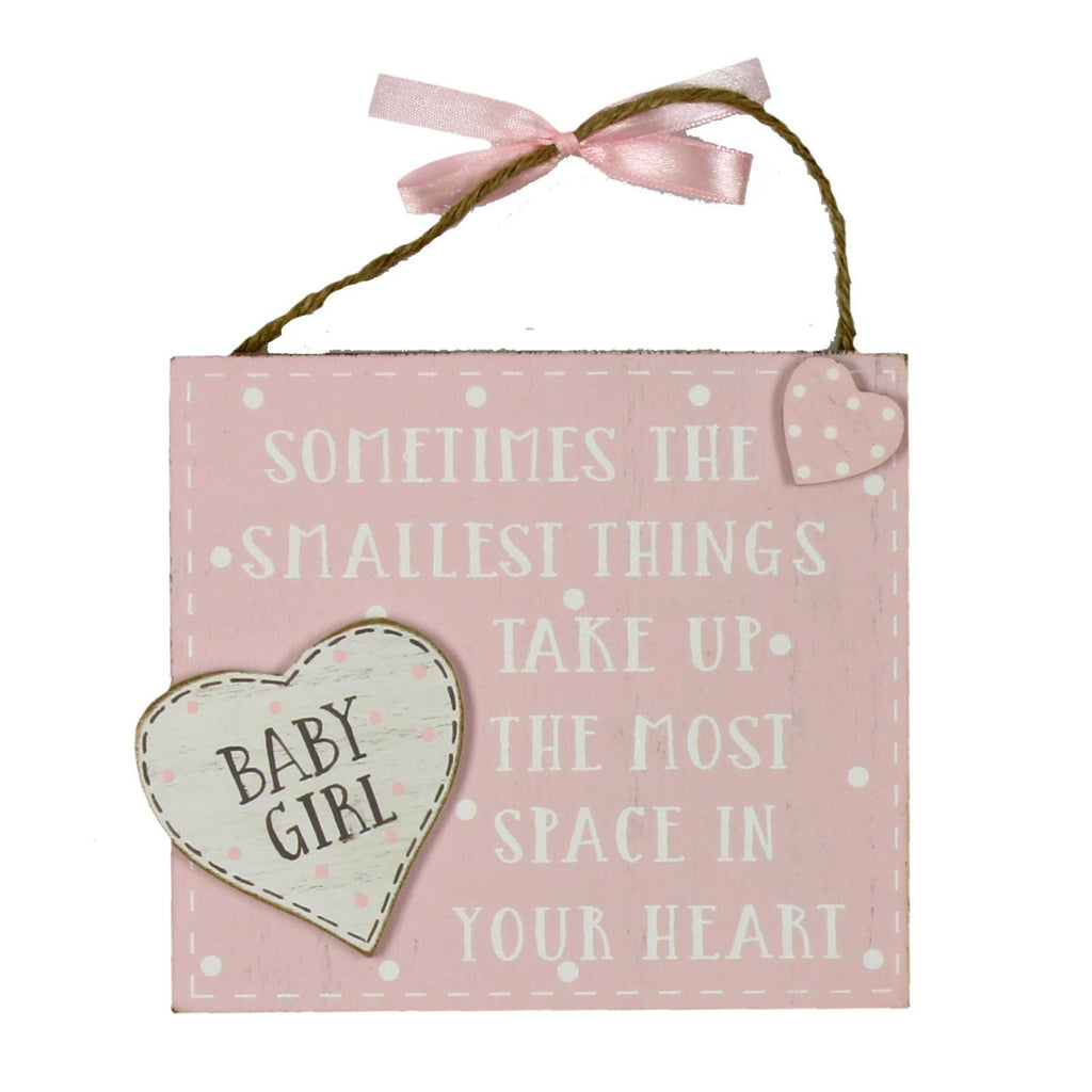 'The smallest things' Pink Plaque