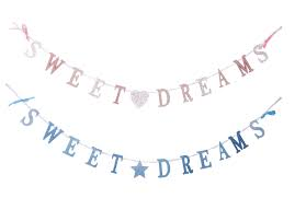 Wooden Sweet Dreams Bunting Chain Garland